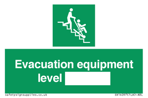 Evacuation equipment level